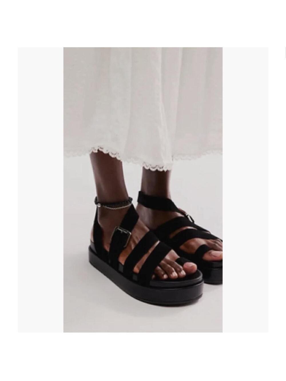 Jeffrey Campbell Getaway Footbed Sandals